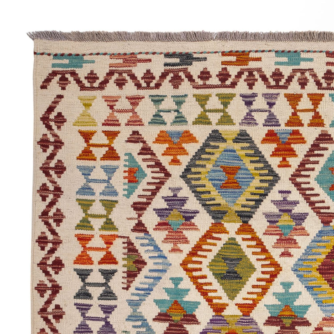 Kilim Maimana Alfombra 154x143cm - Alfombra de lana