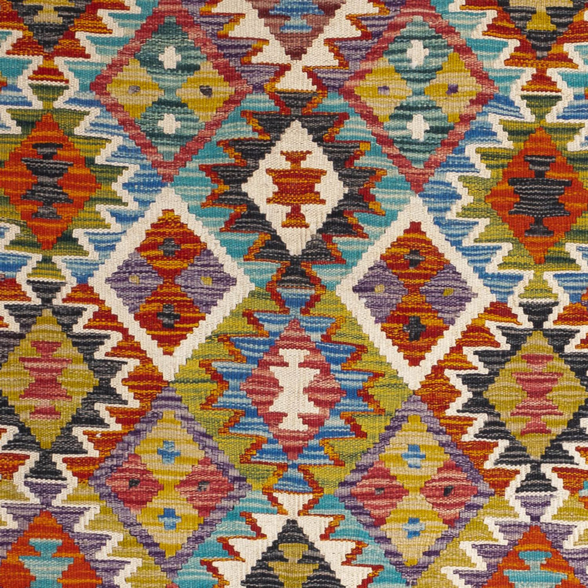 Alfombra Kelim - Splash cuadrado  - 154 x 154 cm - multicolor