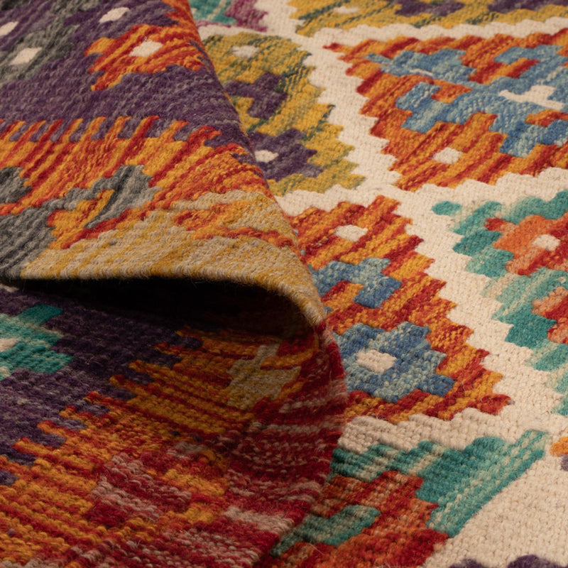 Alfombra Kelim - Splash - 158 x 152 cm - multicolor