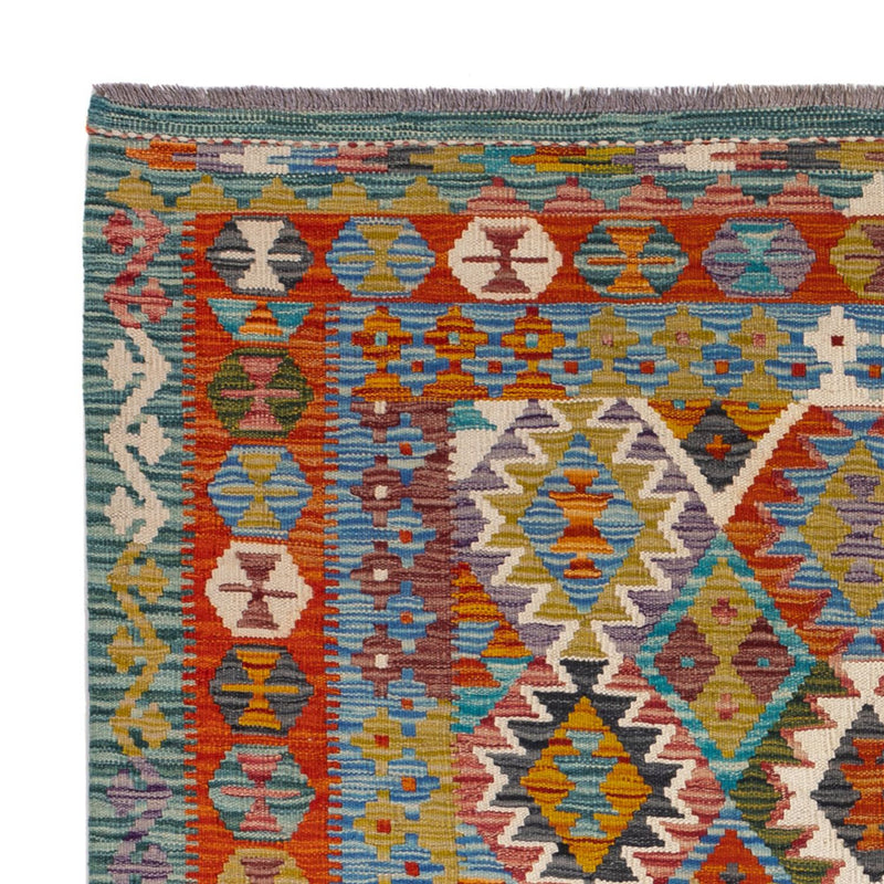 Alfombra Kelim - Splash cuadrado  - 154 x 152 cm - multicolor