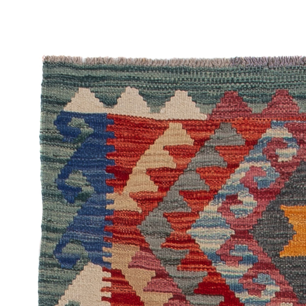 Alfombra de pasillo Alfombra Kelim - Splash - 244 x 79 cm - multicolor