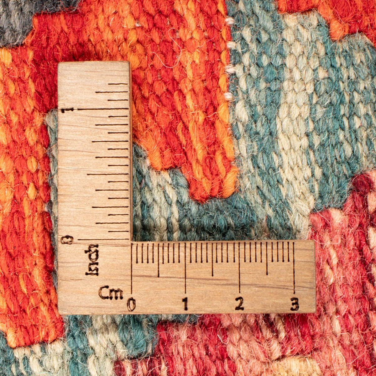 Alfombra de pasillo Alfombra Kelim - Splash - 244 x 79 cm - multicolor