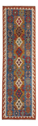 Alfombra de pasillo Alfombra Kelim - Splash - 255 x 82 cm - multicolor
