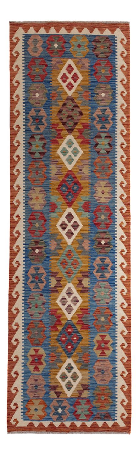 Alfombra de pasillo Alfombra Kelim - Splash - 255 x 82 cm - multicolor