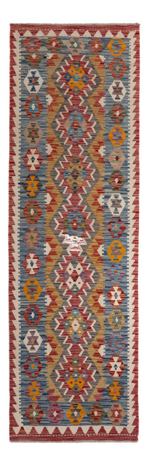 Alfombra de pasillo Alfombra Kelim - Splash - 243 x 79 cm - multicolor
