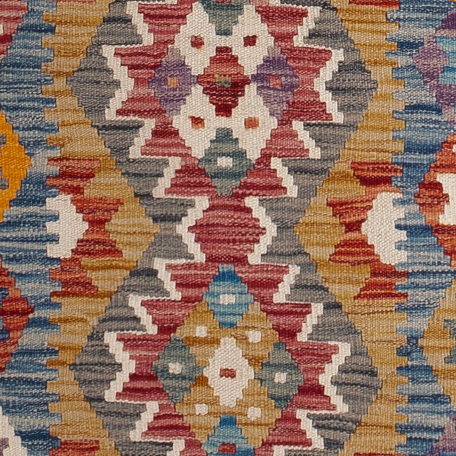 Alfombra de pasillo Alfombra Kelim - Splash - 243 x 79 cm - multicolor