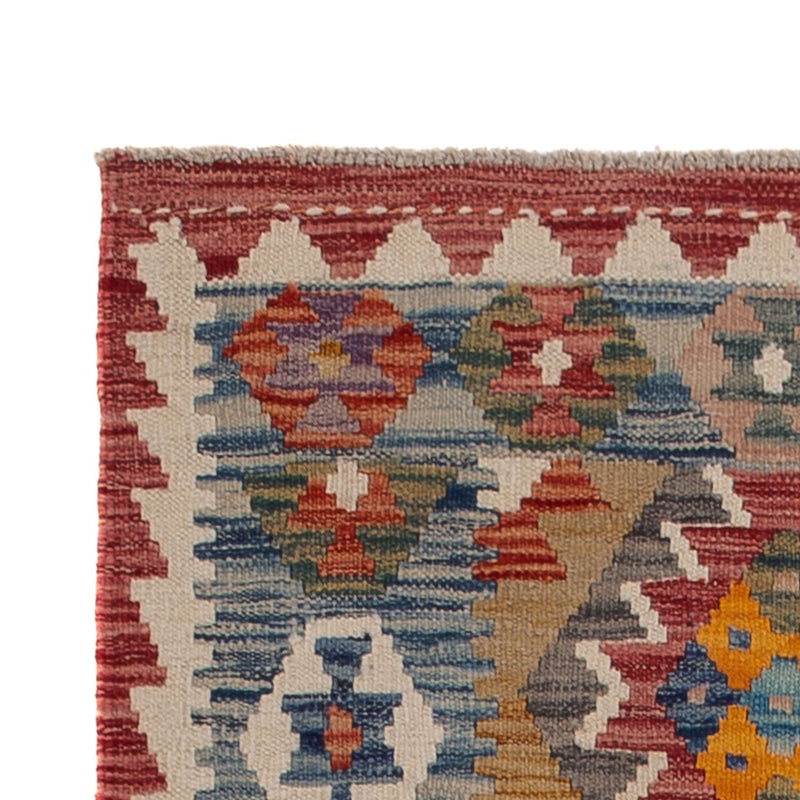 Alfombra de pasillo Alfombra Kelim - Splash - 243 x 79 cm - multicolor