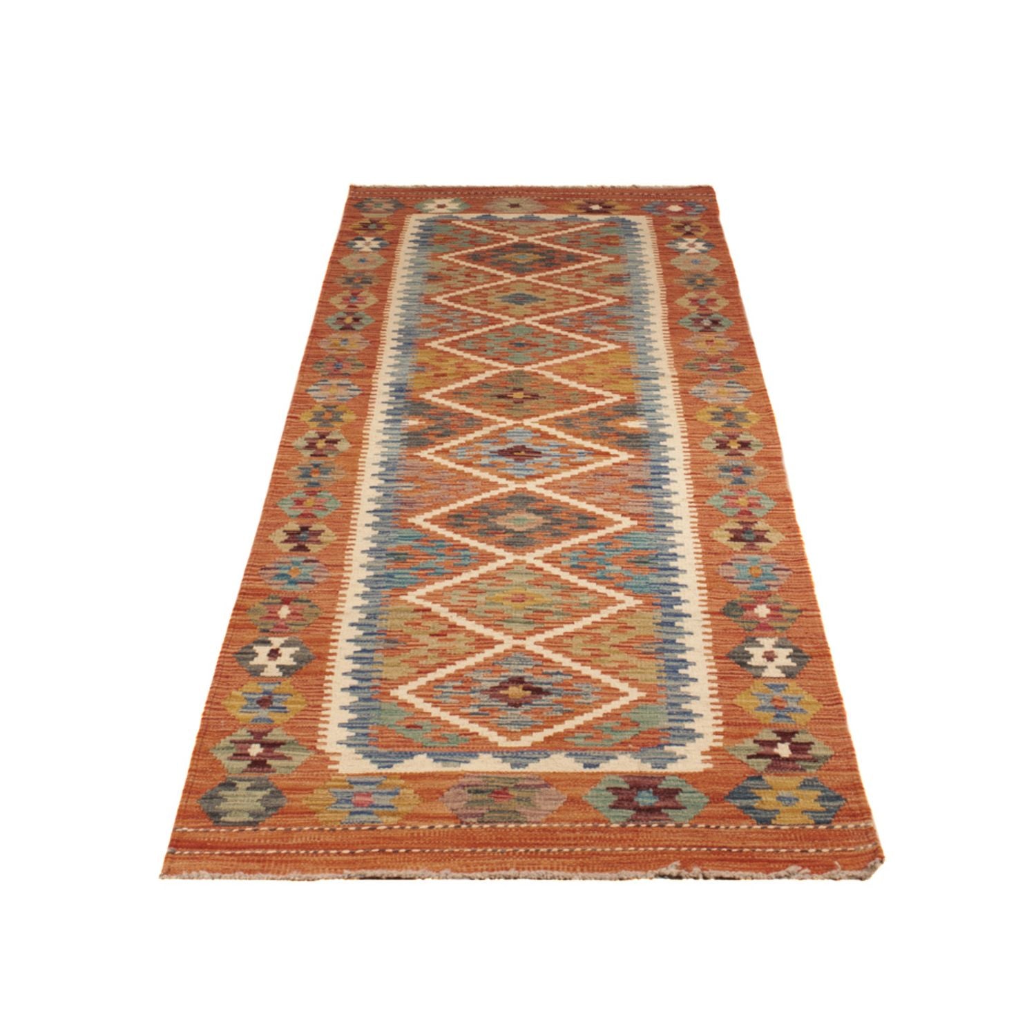 Alfombra de pasillo Alfombra Kelim - Splash - 246 x 76 cm - multicolor