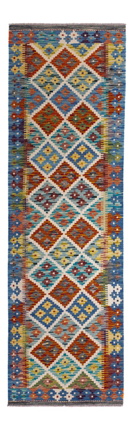 Alfombra de pasillo Alfombra Kelim - Splash - 239 x 79 cm - multicolor