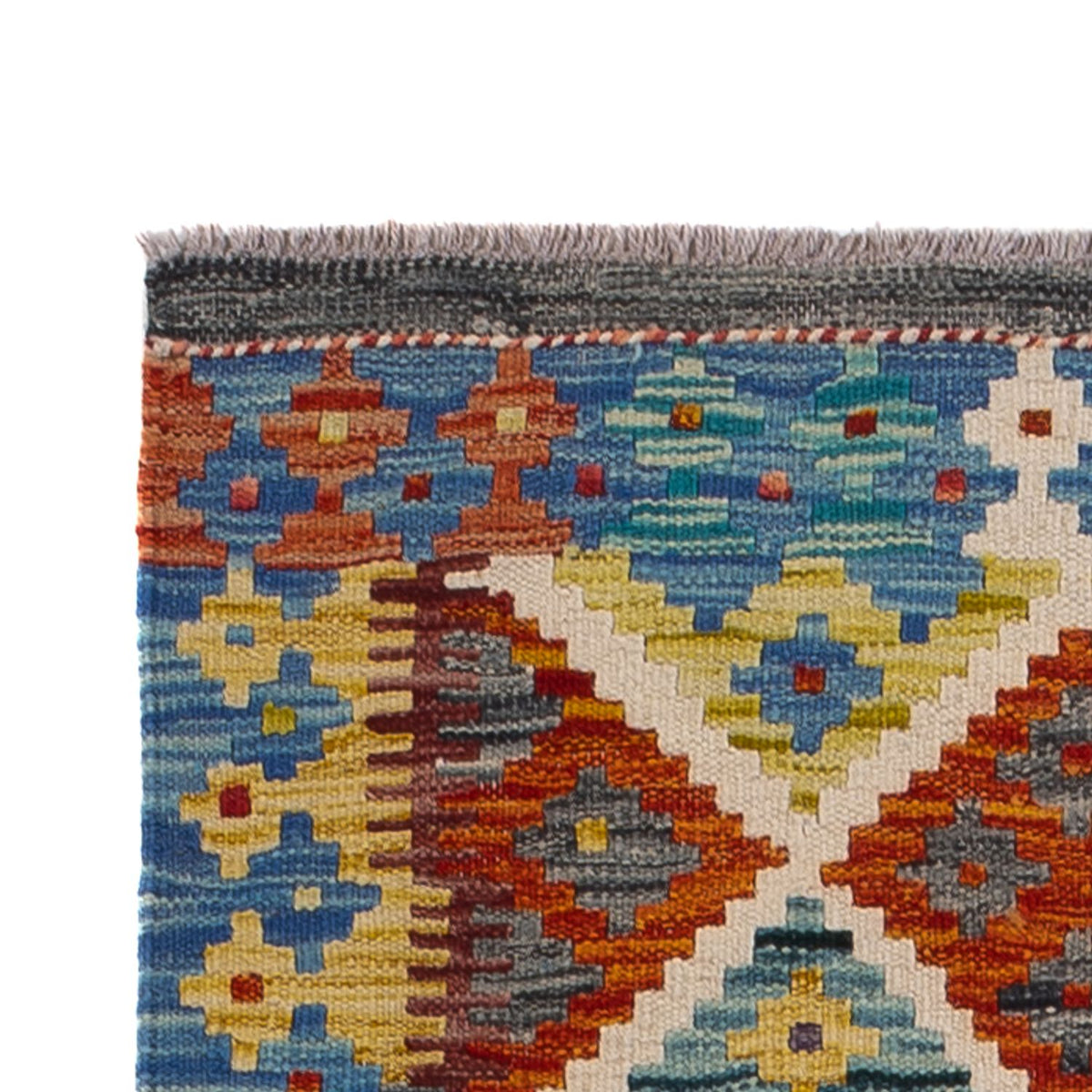 Alfombra de pasillo Alfombra Kelim - Splash - 239 x 79 cm - multicolor