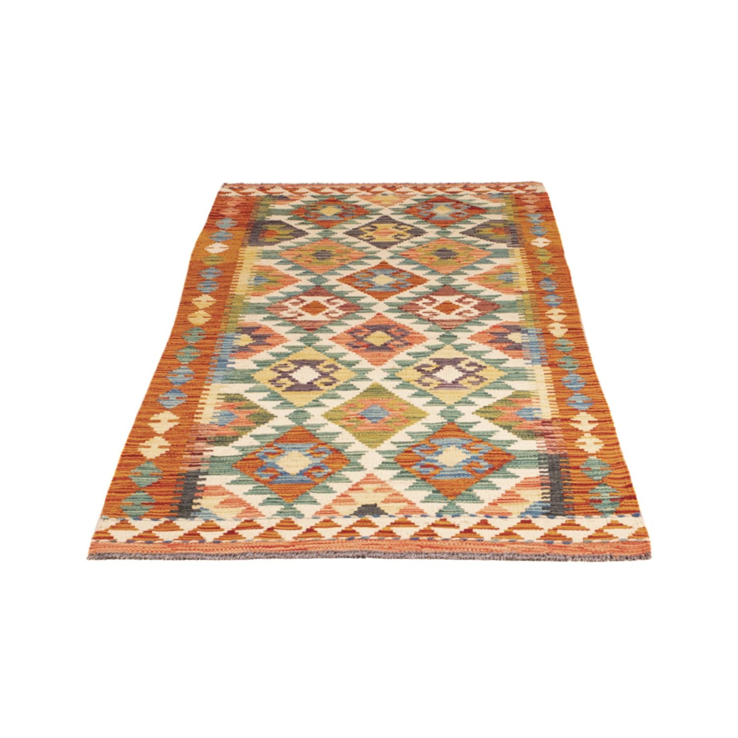 Alfombra de pasillo Alfombra Kelim - Splash - 202 x 86 cm - multicolor