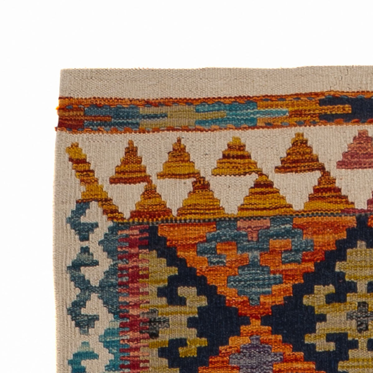 Alfombra de pasillo Alfombra Kelim - Splash - 199 x 76 cm - multicolor