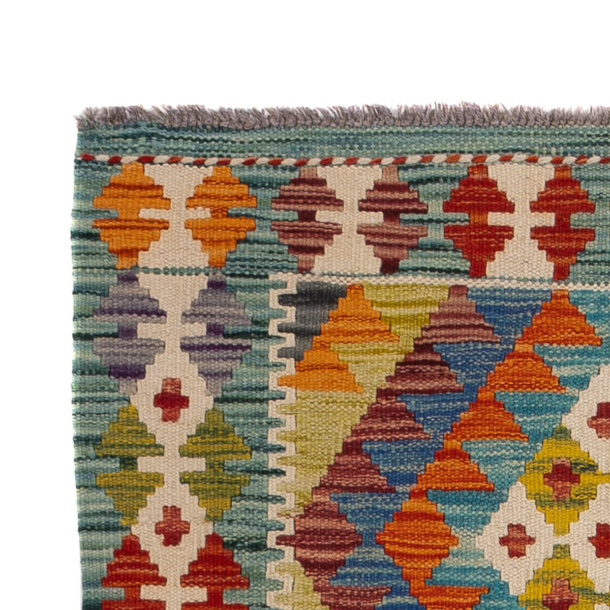 Alfombra Kelim - Splash - 123 x 79 cm - multicolor