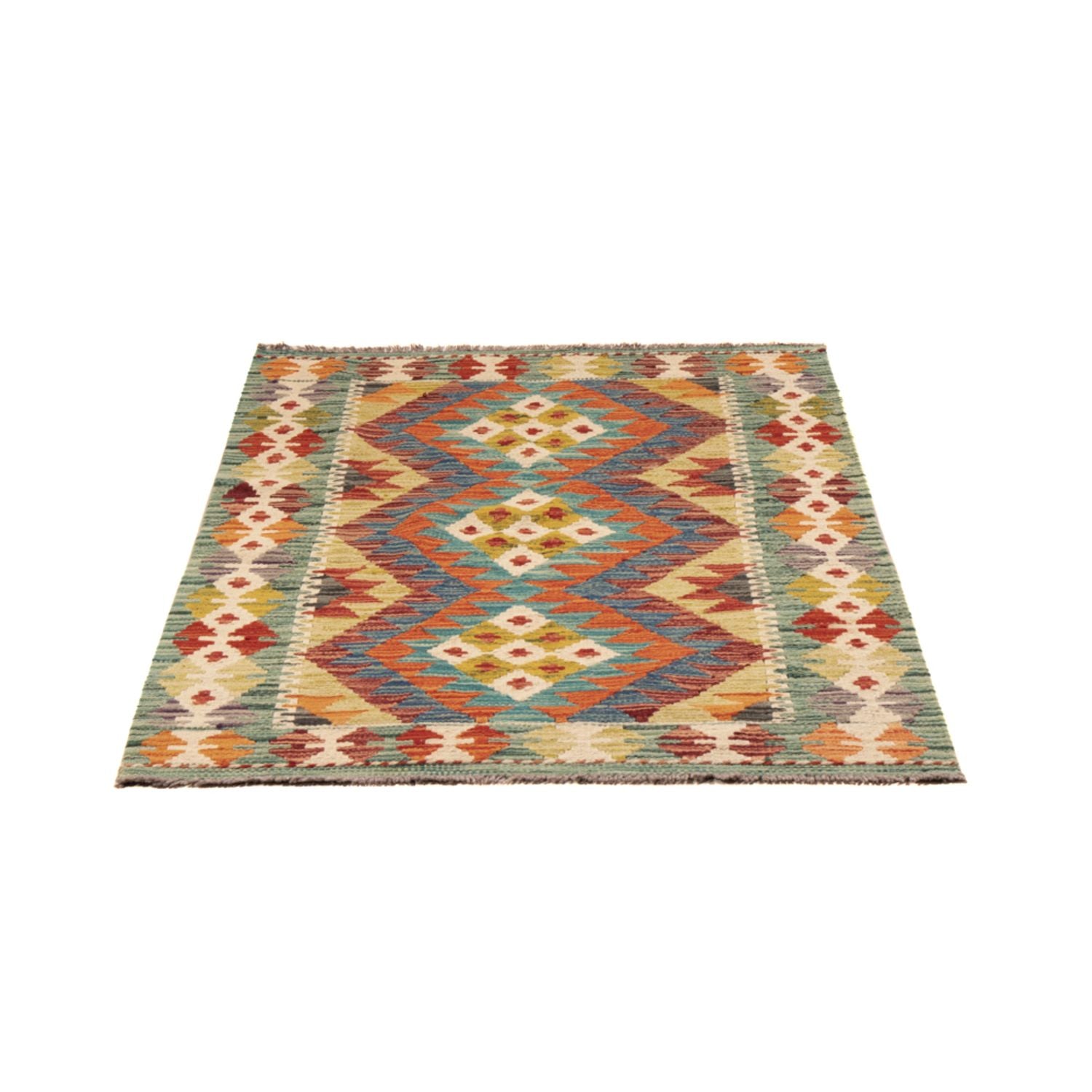 Alfombra Kelim - Splash - 123 x 79 cm - multicolor