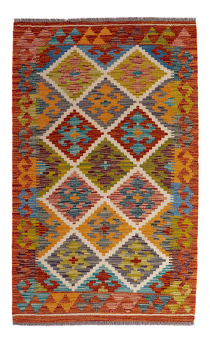 Alfombra Kelim - Splash - 127 x 82 cm - multicolor