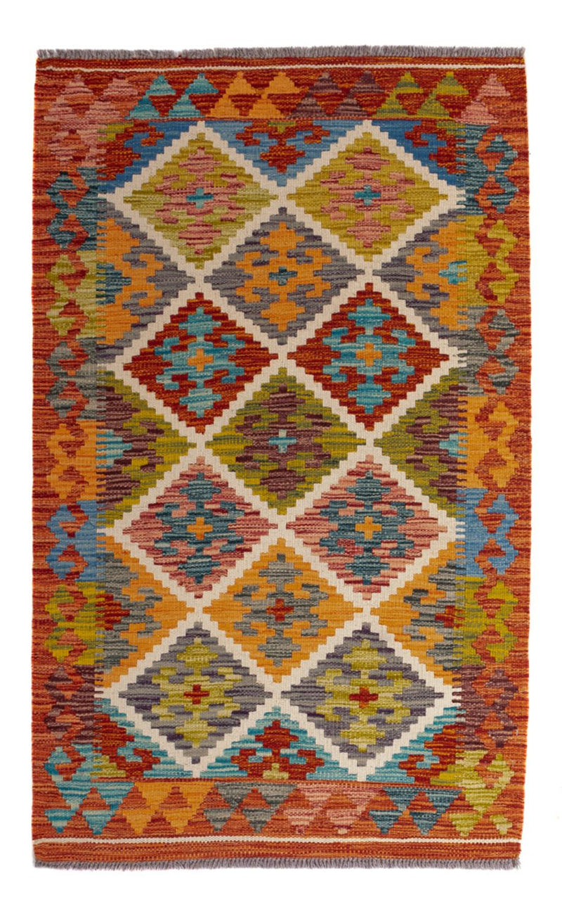 Alfombra Kelim - Splash - 127 x 82 cm - multicolor