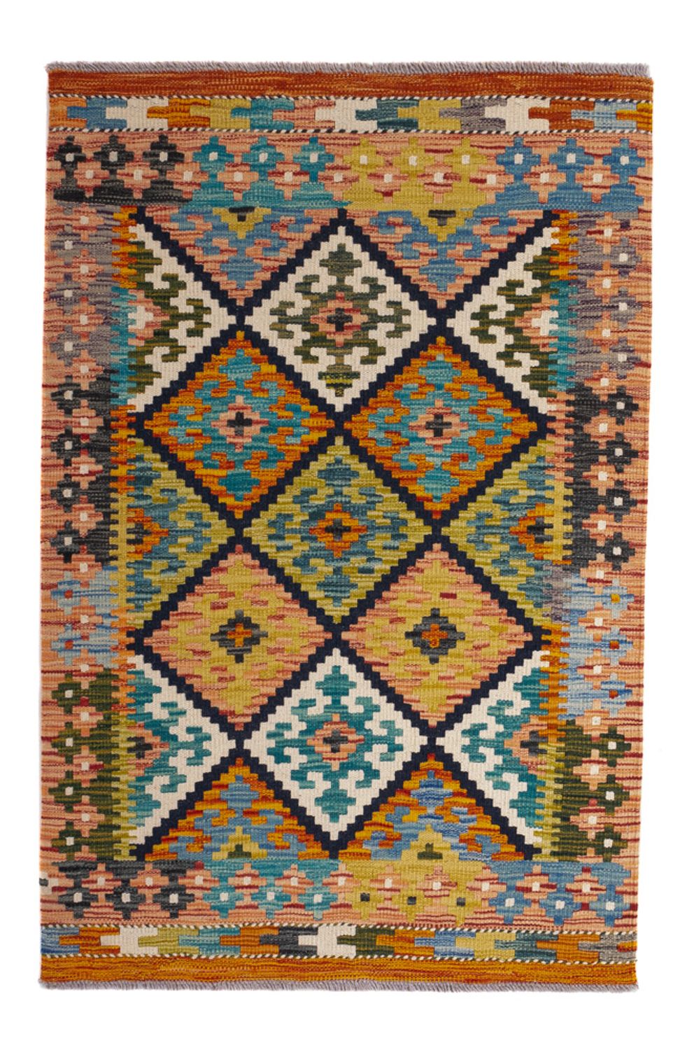 Alfombra Kelim - Splash - 119 x 83 cm - multicolor