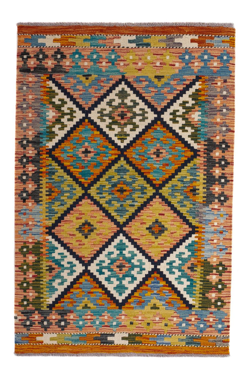 Alfombra Kelim - Splash - 119 x 83 cm - multicolor