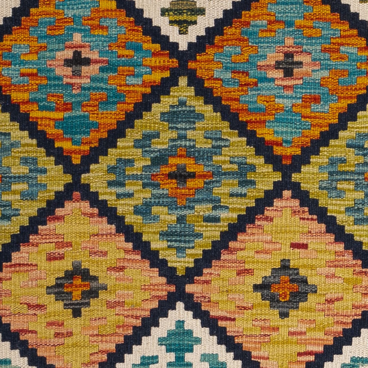 Alfombra Kelim - Splash - 119 x 83 cm - multicolor