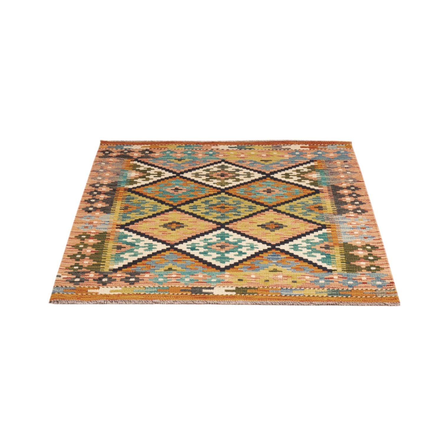 Alfombra Kelim - Splash - 119 x 83 cm - multicolor