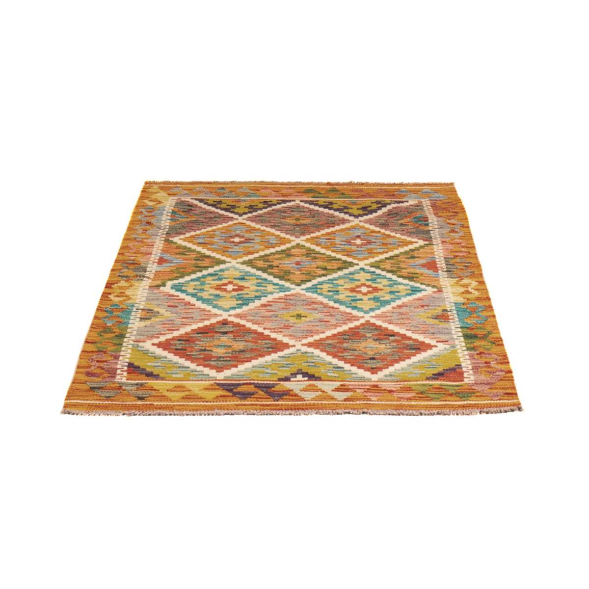 Alfombra Kelim - Splash - 125 x 86 cm - multicolor