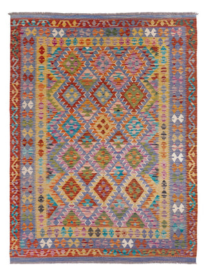 Alfombra Kelim - Splash - 204 x 148 cm - multicolor