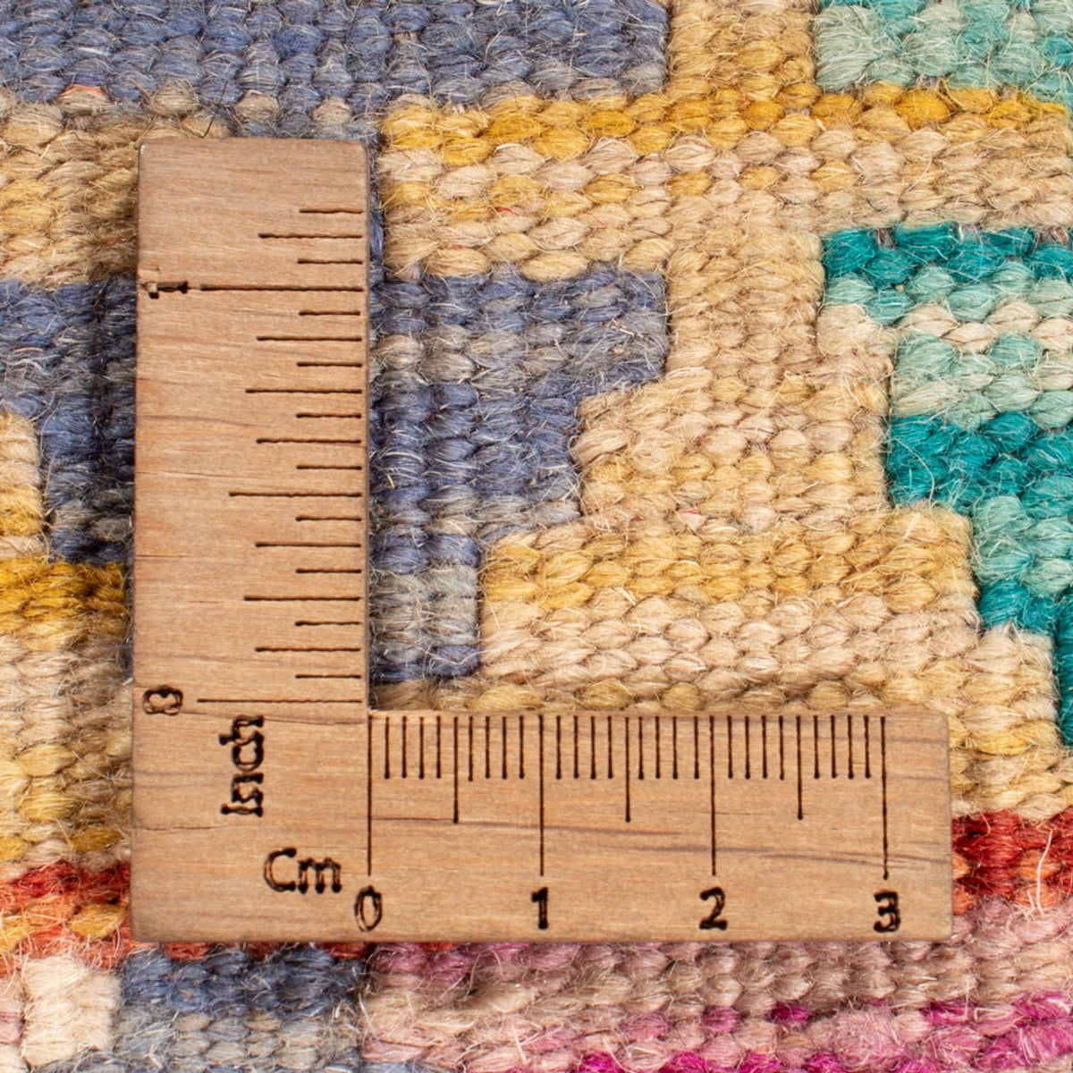 Alfombra Kelim - Splash - 204 x 148 cm - multicolor