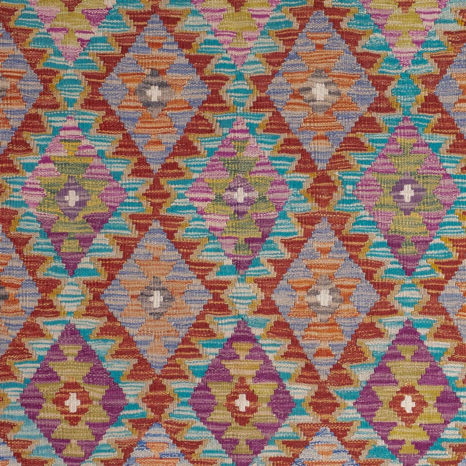 Alfombra Kelim - Splash - 198 x 150 cm - multicolor