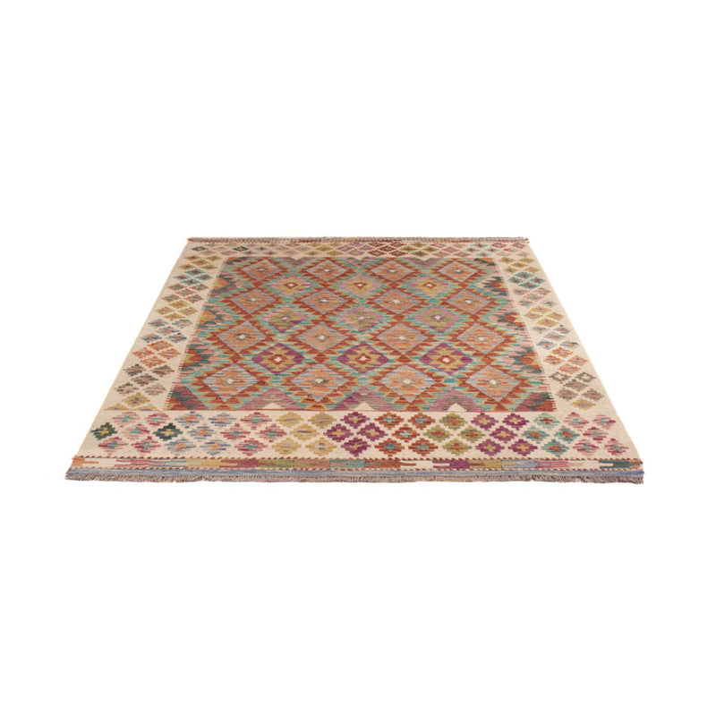 Alfombra Kelim - Splash - 198 x 150 cm - multicolor