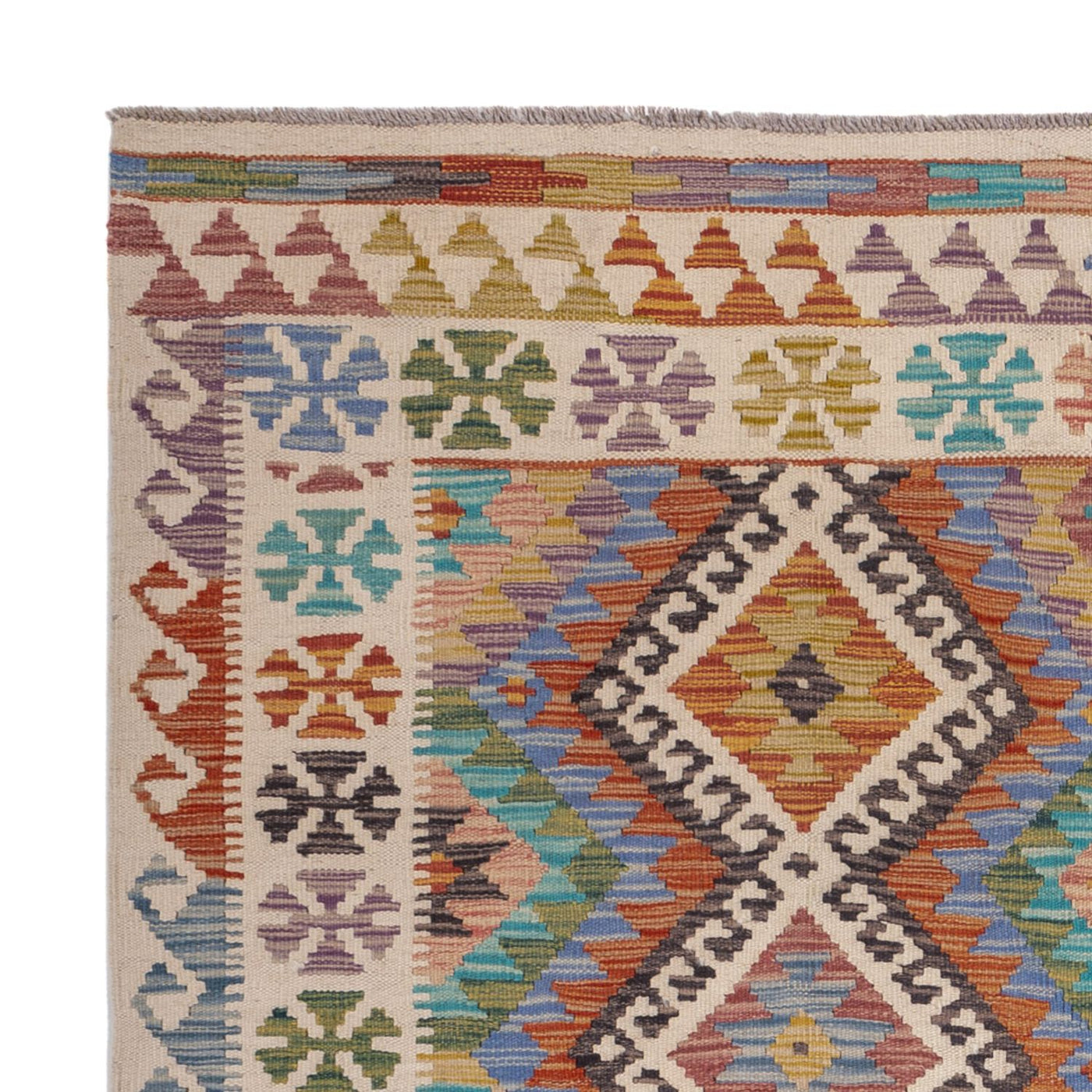 Kilim Maimana Alfombra 197x156cm - Alfombra de lana