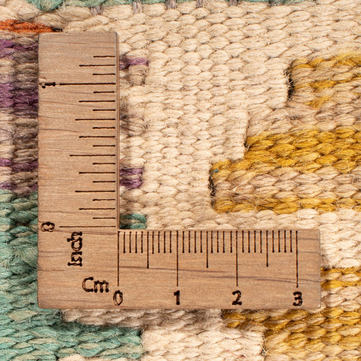 Alfombra Kelim - Splash - 197 x 156 cm - multicolor