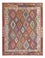 Alfombra Kelim - Splash - 198 x 156 cm - multicolor
