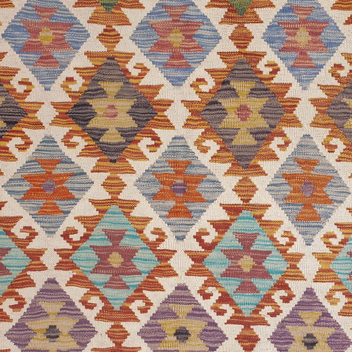 Alfombra Kelim - Splash - 201 x 153 cm - multicolor