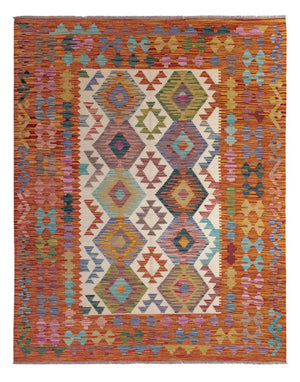 Alfombra Kelim - Splash - 198 x 149 cm - multicolor