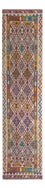 Alfombra de pasillo Alfombra Kelim - Splash - 301 x 79 cm - multicolor