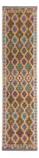 Alfombra de pasillo Alfombra Kelim - Splash - 301 x 81 cm - multicolor