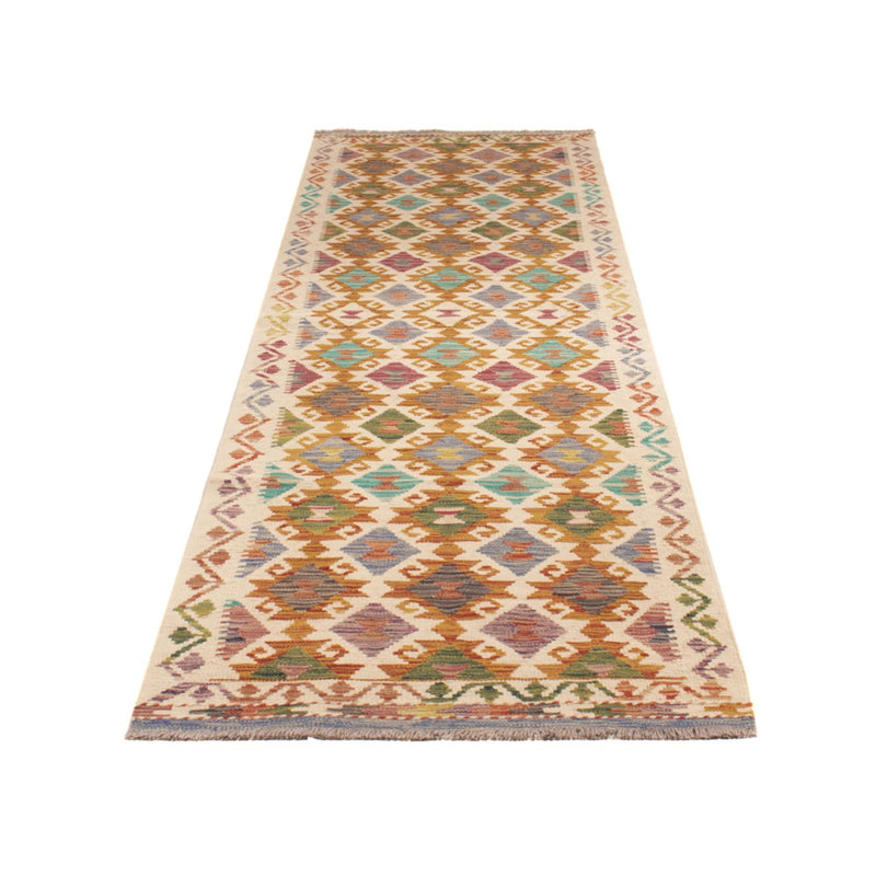Alfombra de pasillo Alfombra Kelim - Splash - 301 x 81 cm - multicolor