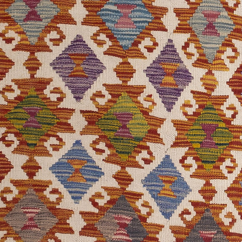 Alfombra de pasillo Alfombra Kelim - Splash - 269 x 84 cm - multicolor