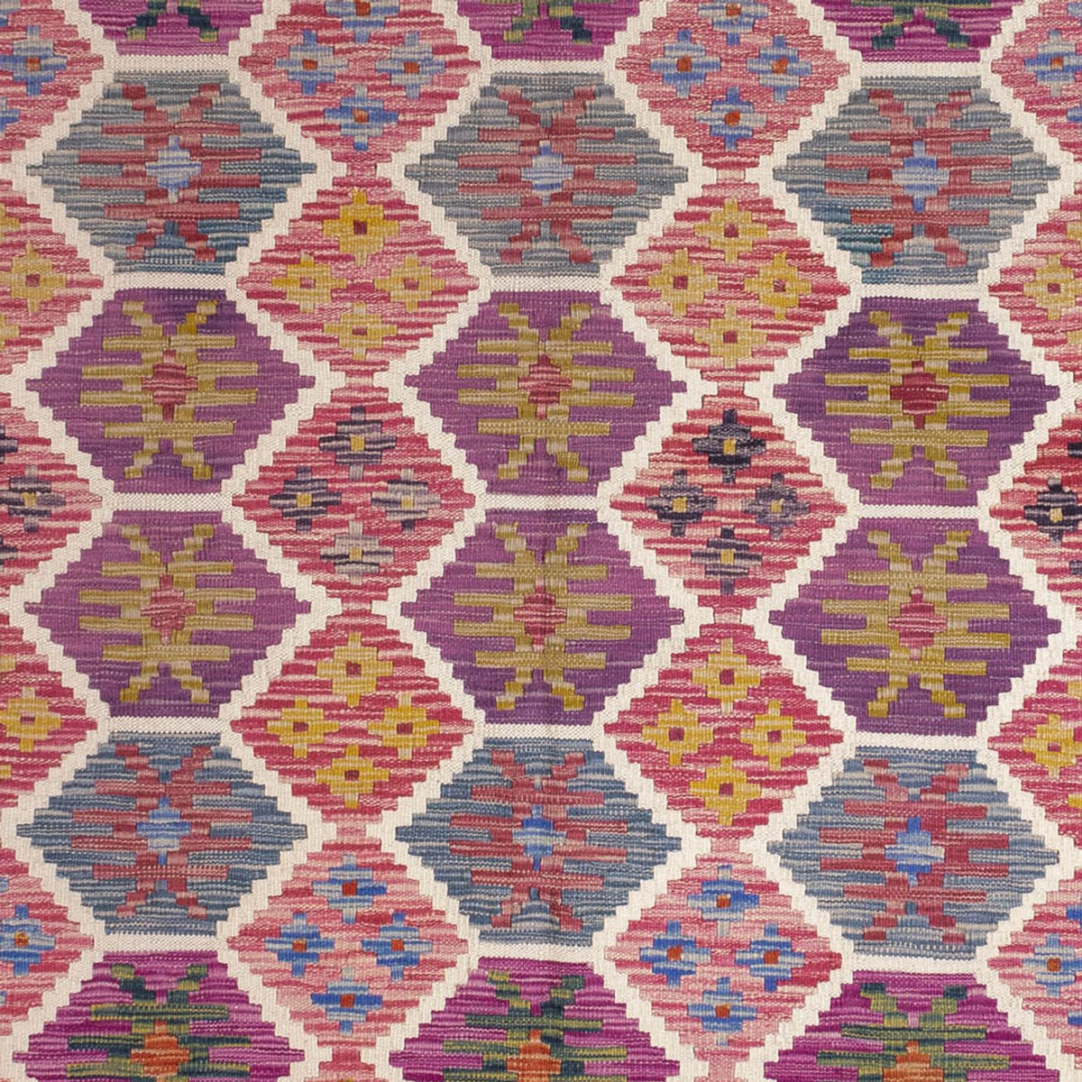 Alfombra Kelim - Splash - 254 x 177 cm - multicolor