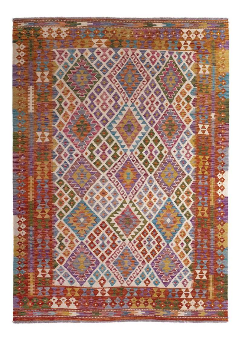 Alfombra Kelim - Splash - 236 x 170 cm - multicolor