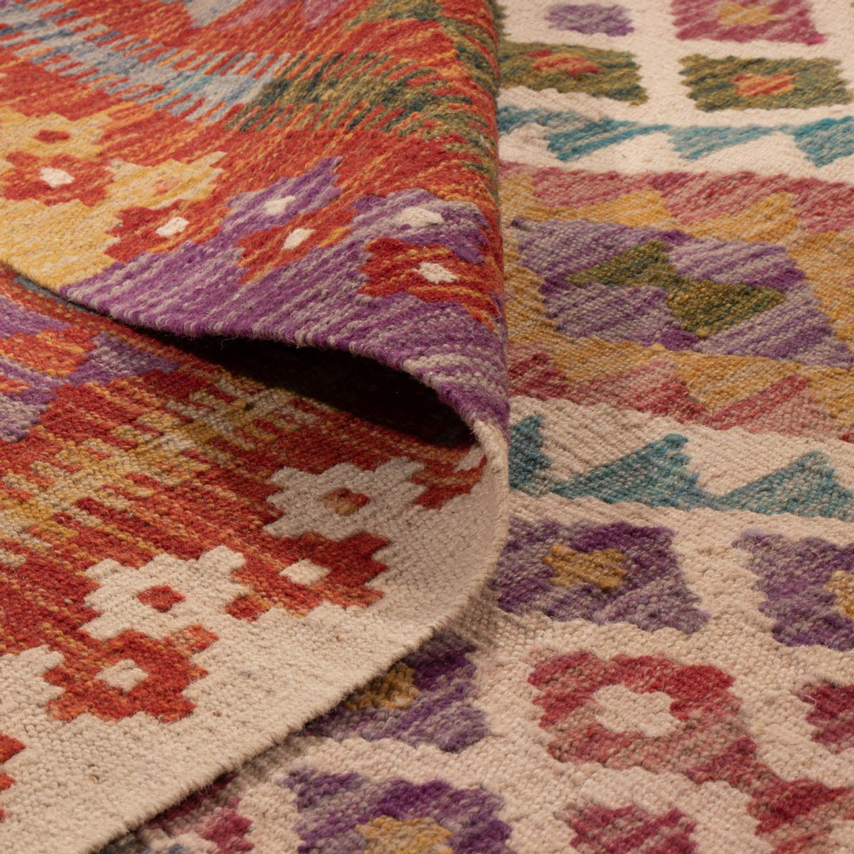 Alfombra Kelim - Splash - 236 x 170 cm - multicolor