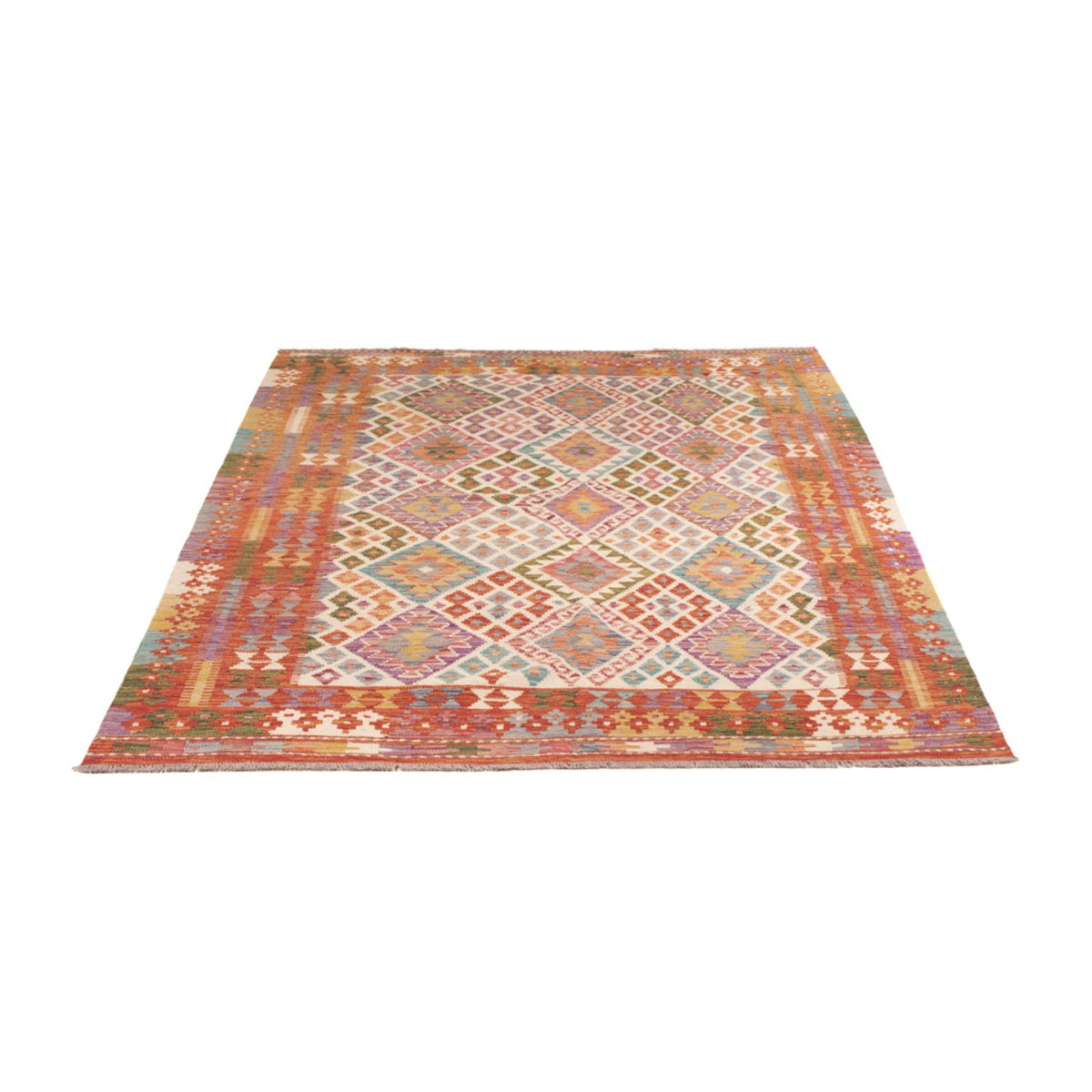Alfombra Kelim - Splash - 236 x 170 cm - multicolor