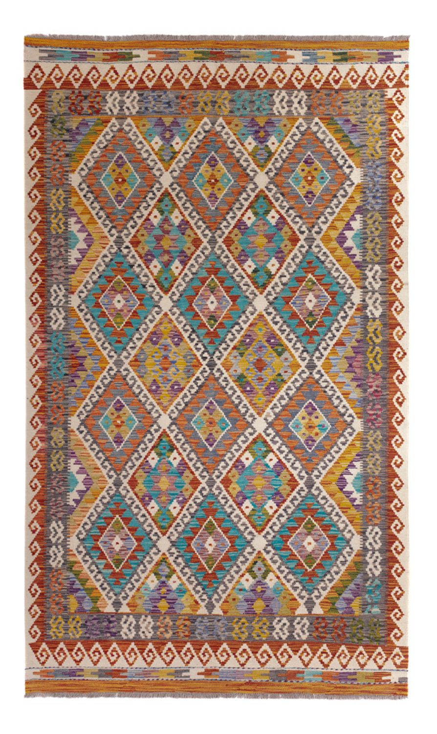 Alfombra Kelim - Splash - 246 x 153 cm - multicolor