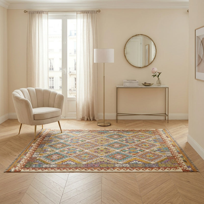 Kilim Maimana Alfombra 153x246cm - Alfombra de lana