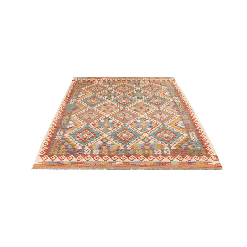 Alfombra Kelim - Splash - 246 x 153 cm - multicolor