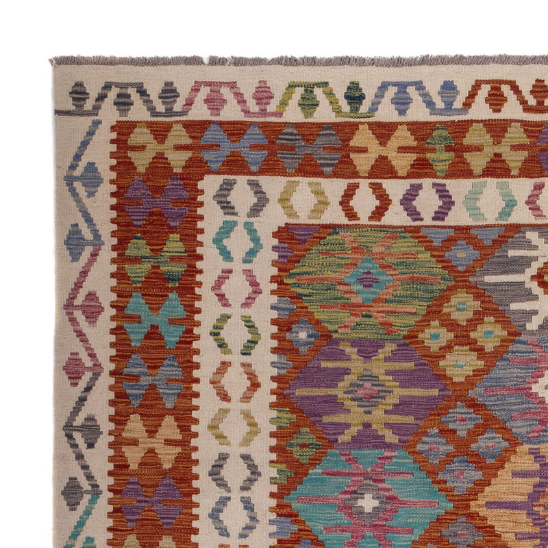 Alfombra Kelim - Splash - 247 x 195 cm - multicolor