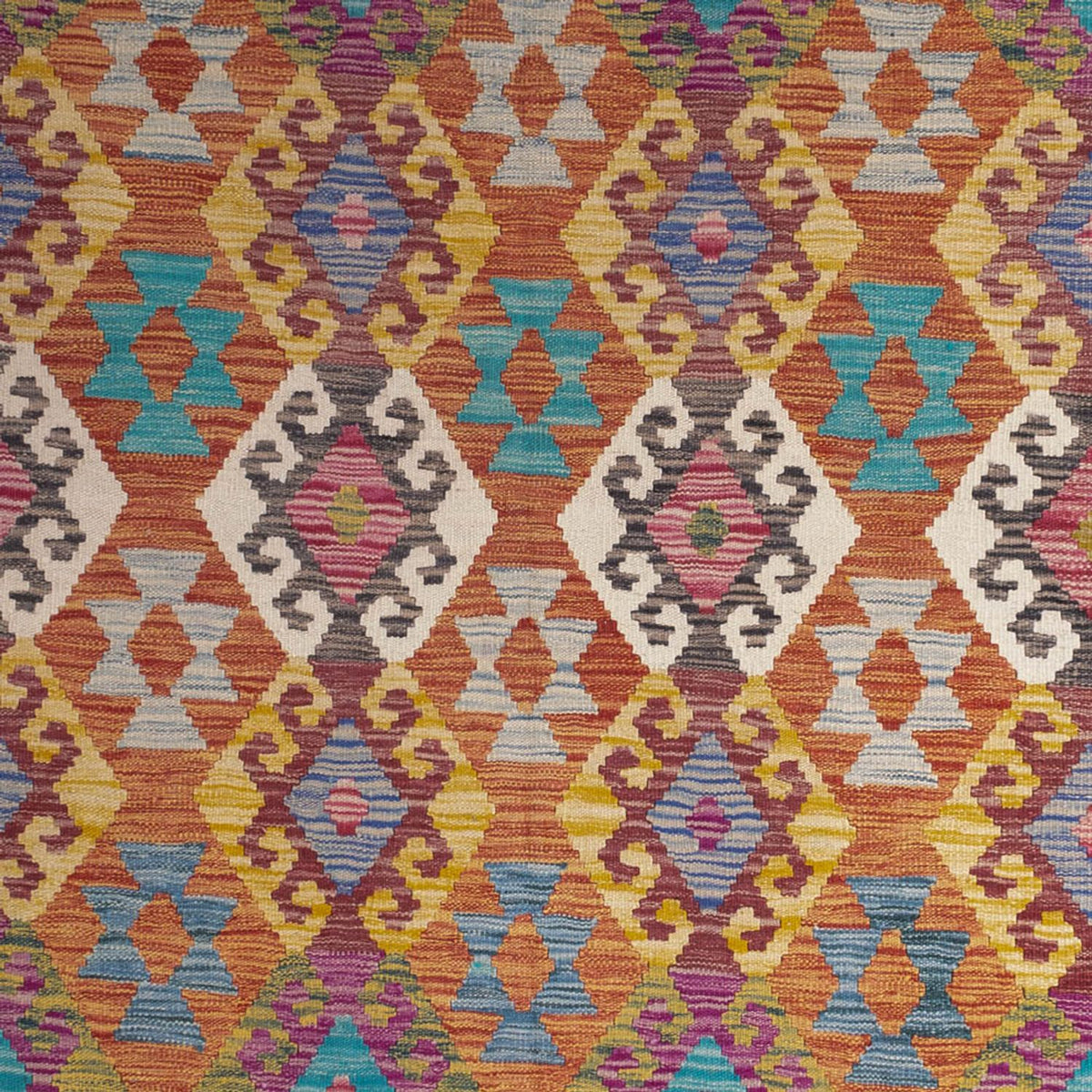 Alfombra Kelim - Splash - 253 x 203 cm - multicolor