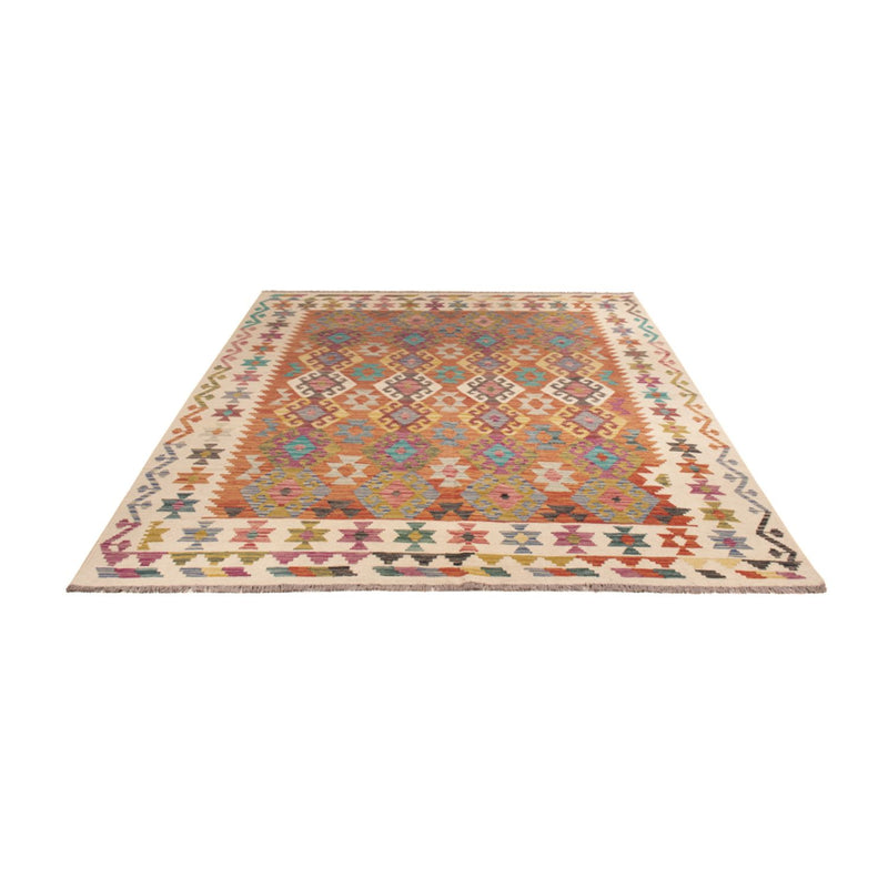 Alfombra Kelim - Splash - 253 x 203 cm - multicolor