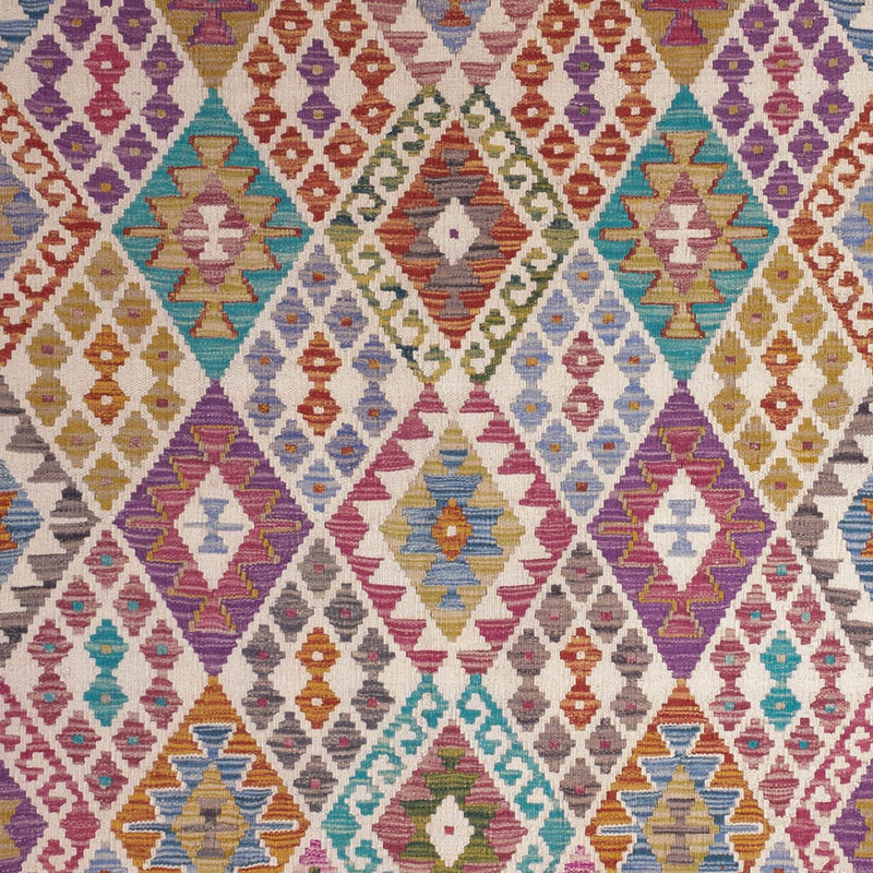 Alfombra Kelim - Splash - 246 x 204 cm - multicolor