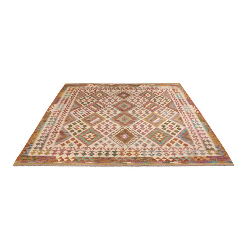 Alfombra Kelim - Splash - 243 x 201 cm - multicolor